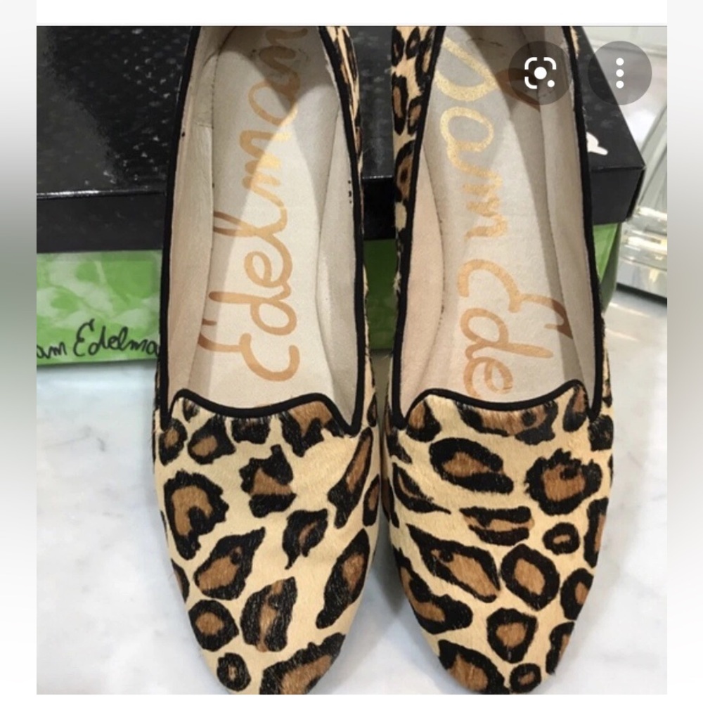SAM EDELMAN Jordy Genuine Calf Hair Leopard Print Loafer-NEW NUDE LEOPARD
